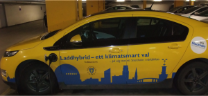 Laddhybrid a la Stockholms stad. Foto: AnnVixen
